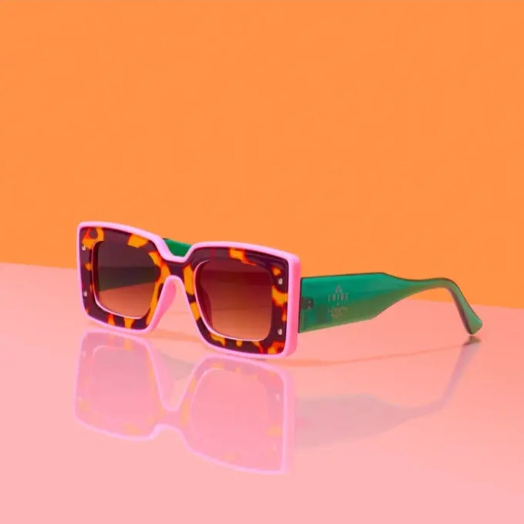 Pink & Green Print Shades