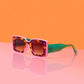 Pink & Green Print Shades