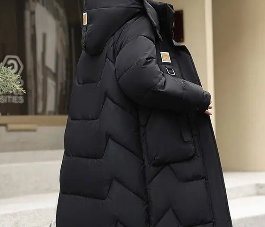 Long Black Puffer Coat